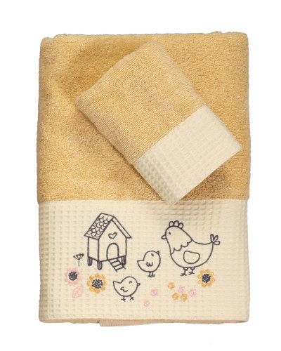 Σετ βρεφικές πετσέτες Lovely Family 2τμχ Nef Nef Homeware
